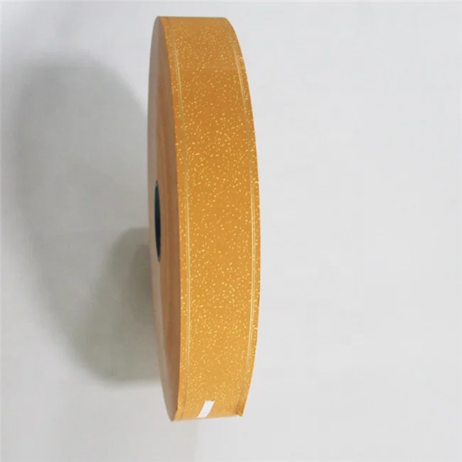 Printed Logo cigarette filter yellow cork tipping paper in bobbin