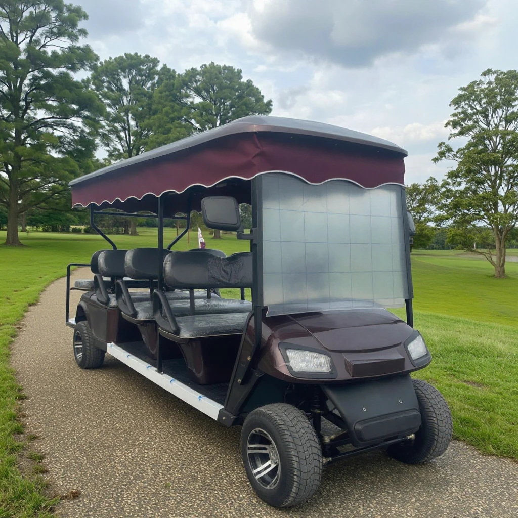 2025 Exclusive New Design Products Parison 4 Wheel Golf Cart Pink With 8 Passengers  Electric Utility Vehicle 2025SDZX12PTPR213