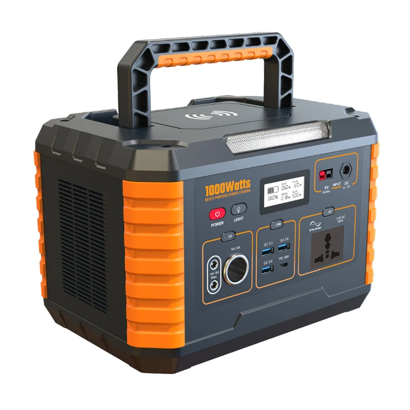 110V 220V AC DC портативная электростанция солнечной генератор Power bank 1000W 500W 330W для кемпинга на открытом воздухе RV аварийного дома