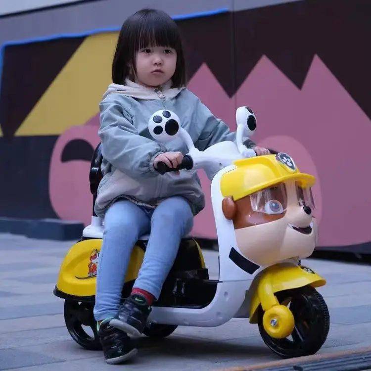 2020 Cheap Dog Image Kid Battery Powered Motorcycle Boys  Ride on Remote Control Tricycle