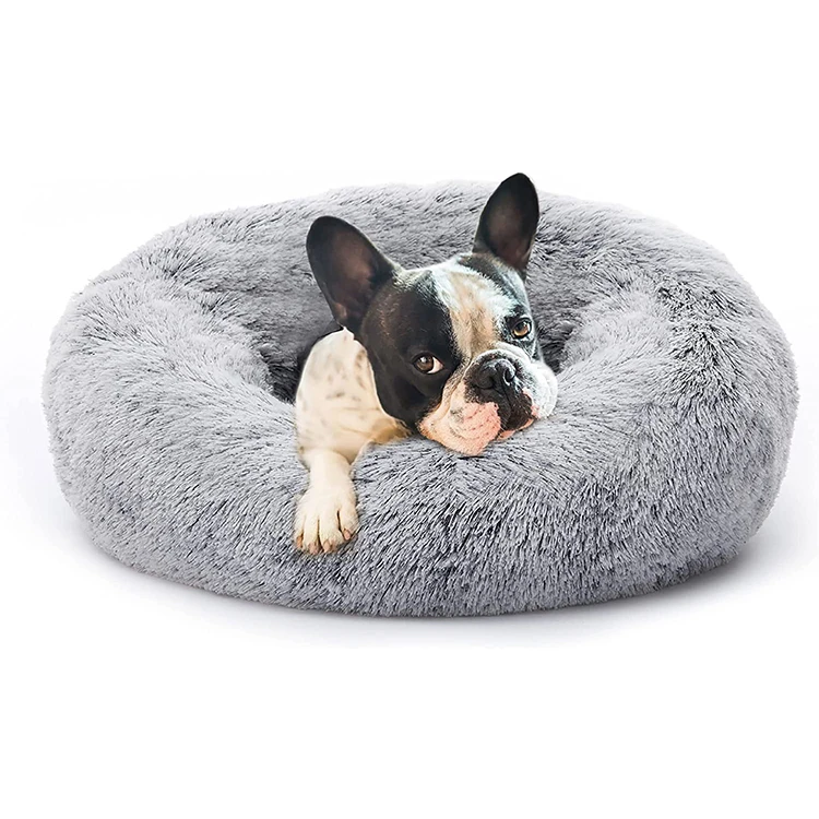 Donut dog bed  dog beds calming donut cuddler washable dog bed