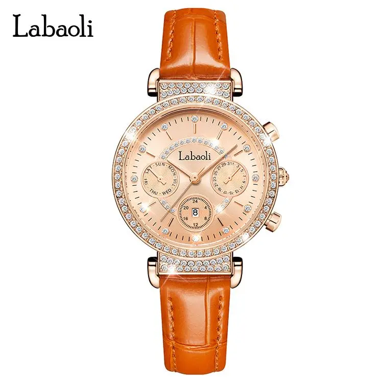 LABAOLI LA233 cheap watches ladies classic watches with stones new brand for ladies watch set box gift