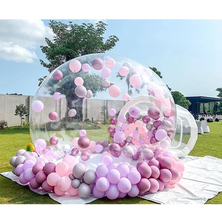 Kids Party Fun House Giant Clear Inflatable Crystal Igloo Dome Balloons Bubble Tent Transparent Inflatable Bubble House