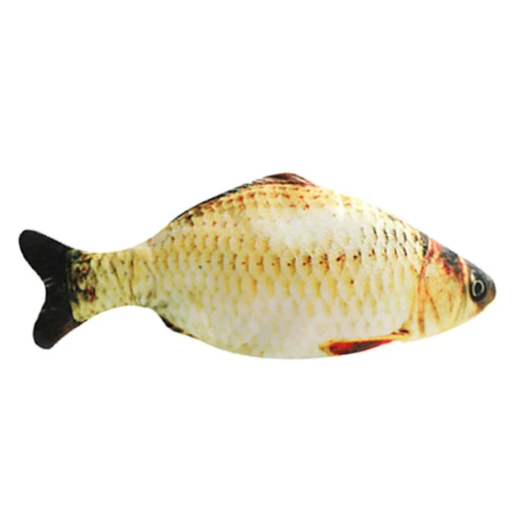  Wholesale Amazon Best Plush Fish Toy USB Electric Simulation Doll Interactive Floppy Cat electric