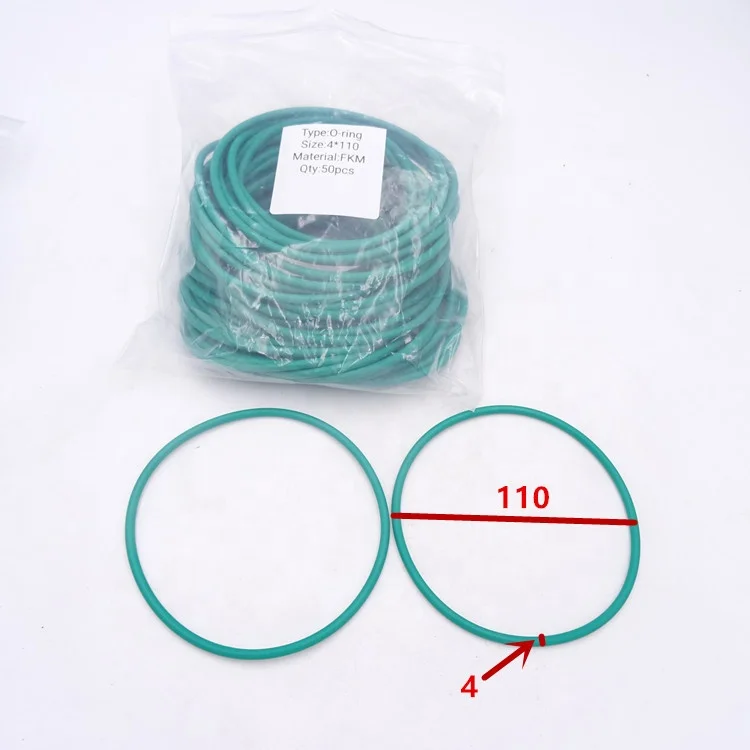 Standard 4x110 Vitons FKM Green Color O Ring For Sealing