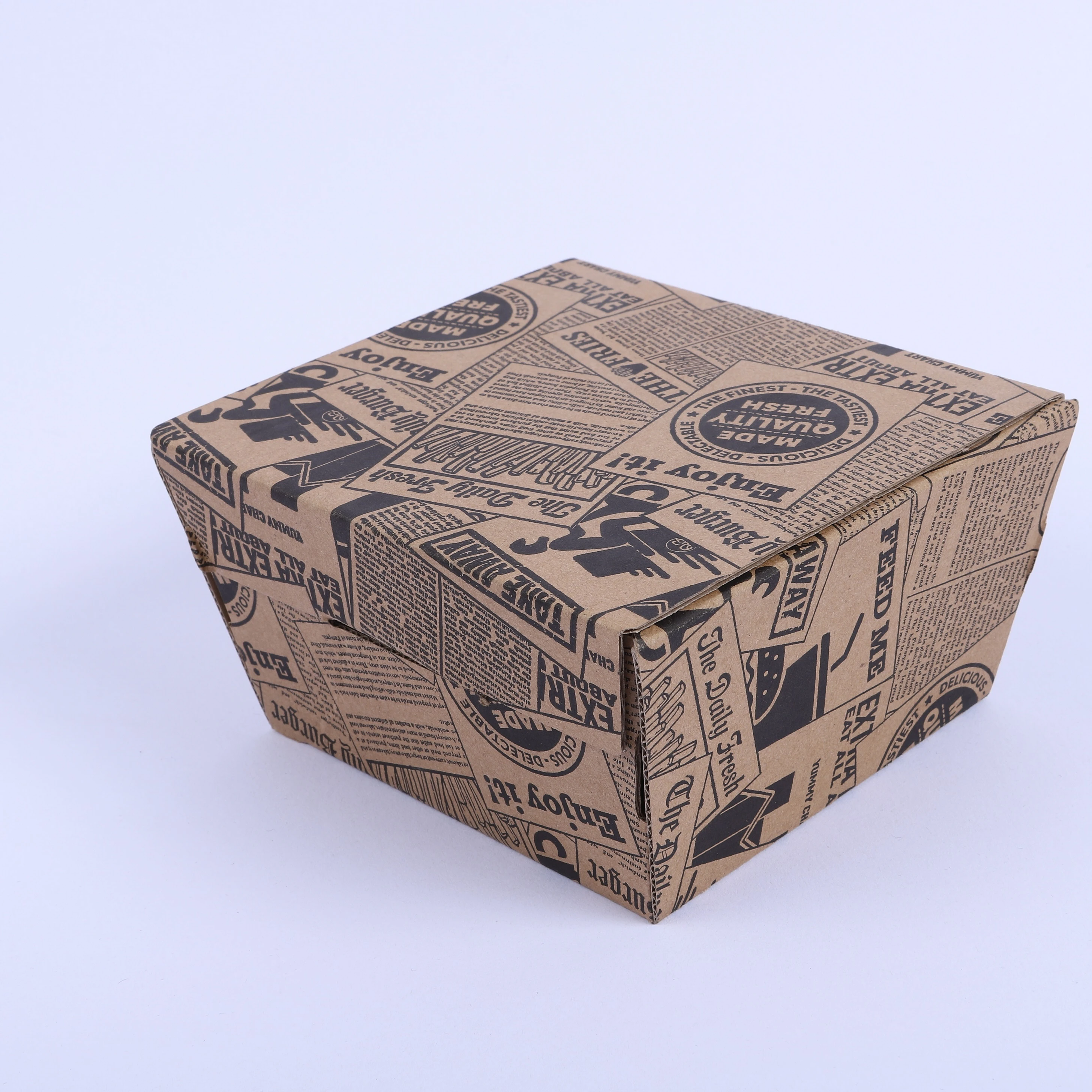 Коробка для бургеров, биоразлагаемая упаковка, роскошная коробка для блинчиков