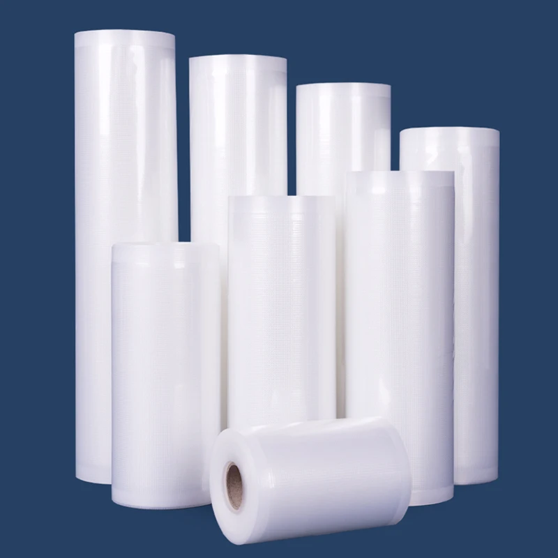 Vacuum Food Bag Vacuum Seal Plastic Food Grade Freshness Preservative Embossed Nylon PE Heat Seal Snack Machines Customized OEM