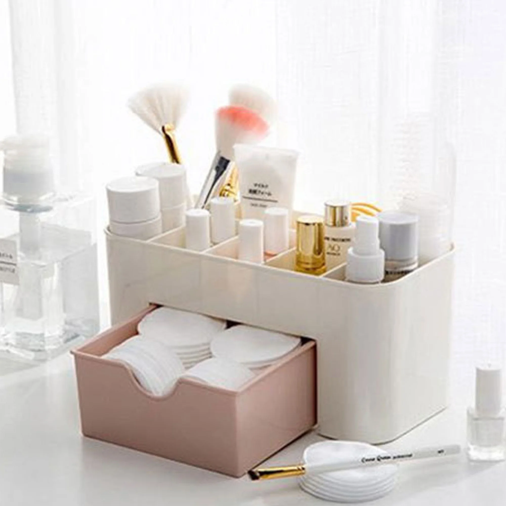 Best Sellers Small Desktop Storage Box Portable and Eco-Friendly Cosmetics and Jewelry Organizer for Essentials for Desk Use
