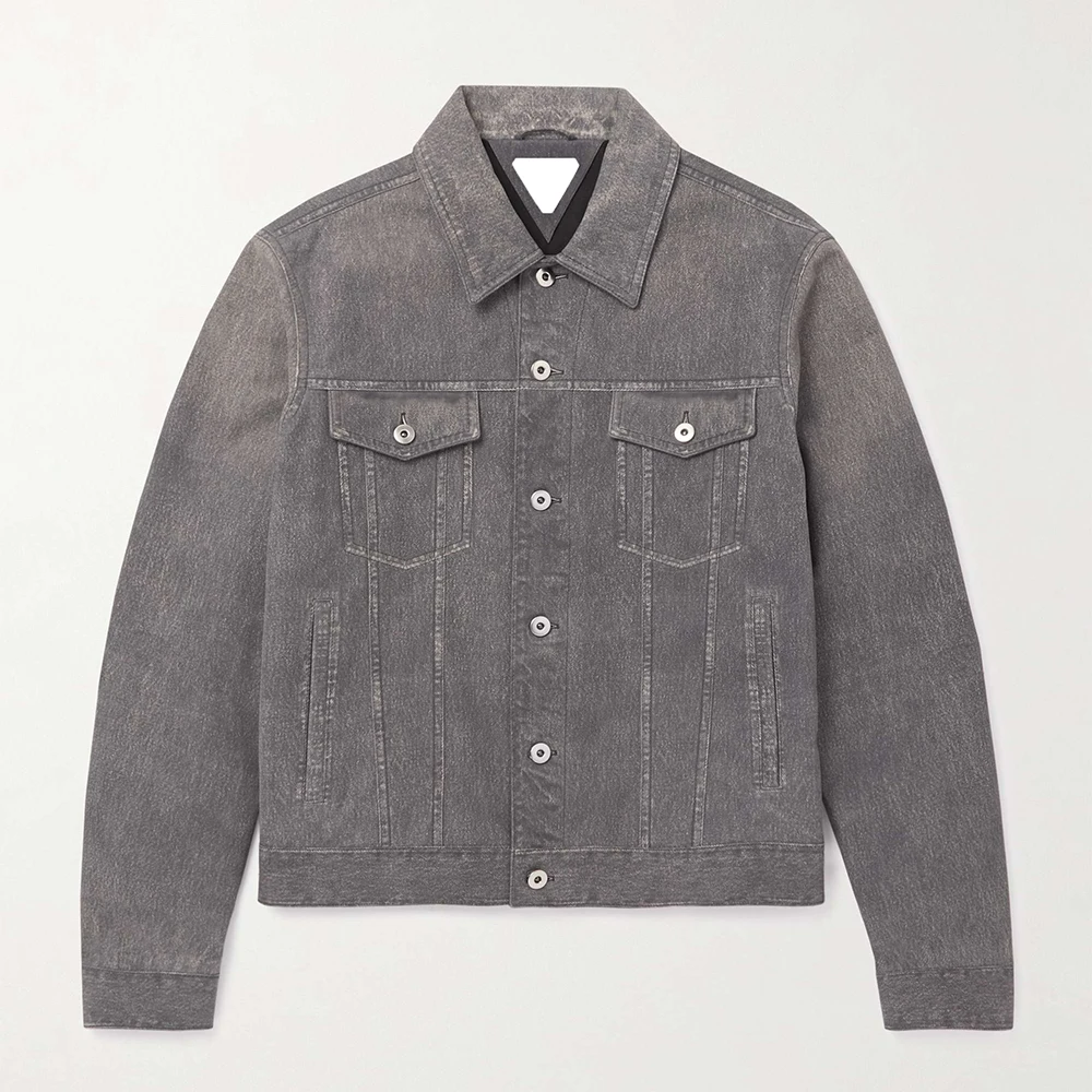 Custom Hot Sale Wholesale Cropped Bomber Mens Vintage Casual Autumn Cargo Solid Color Canvas Fabric Work Jacket