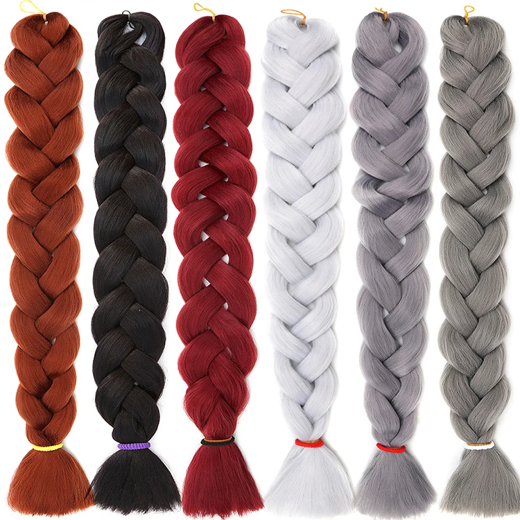Beautiful cheap synthetic hair wigs 82 inch jumbo braid hair extensions synthetic braiding hair