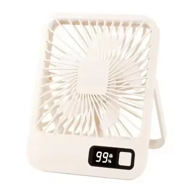 Mini Portable Desktop Fan USB Charging Quiet Foldable Hanging Standing Cooling Fan Travel Office Home Camping Fan