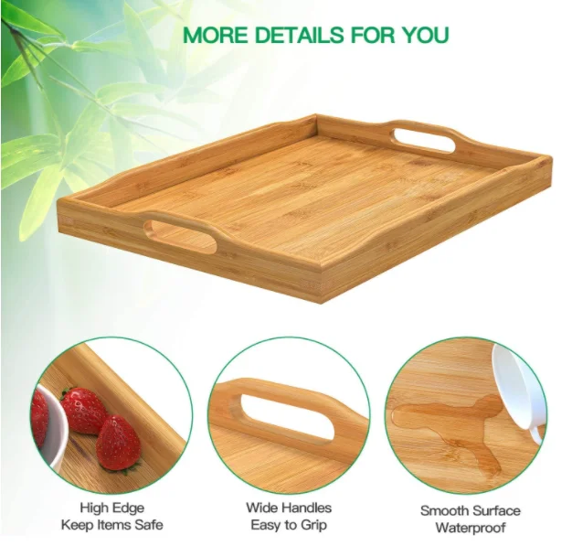 breakfast tray bamboo tray wooden tray