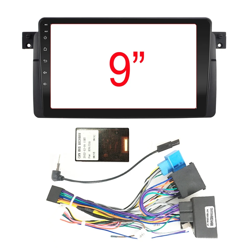 2Din DVD Stereo Panel Trim For BMW 3 Series E46 Fascia Radio Installation Frame Multimedia Video Player Panel Fascias