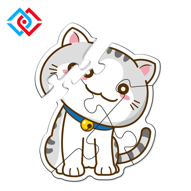 
Jigsaw Puzzle Custom Printed Thick Chipboard Kids Toy Educational 3d puzzle game 