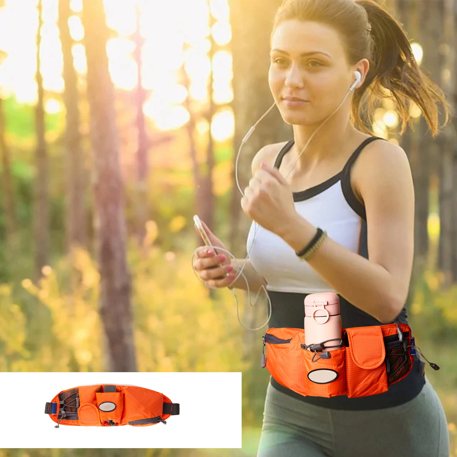 Outdoor  Hiking Cycling  Waist Bag Running Belt