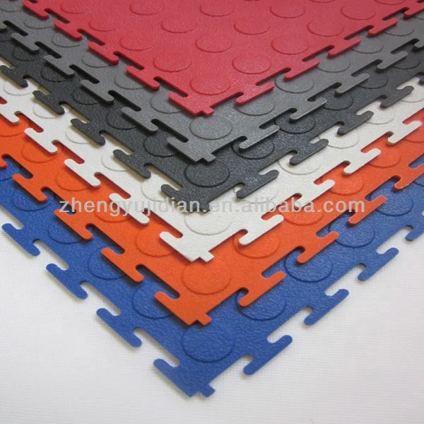 high quality interlocking virgin pvc plastic vinyl garage flooring tiles