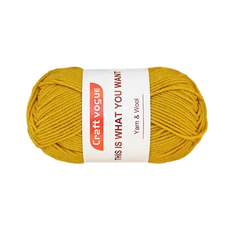 Craft Vogue Free Yarn Samples 4ply 5 Ply 50g 100g Crochet Milk Cotton Yarn Thread for Hand Knitting Yarn