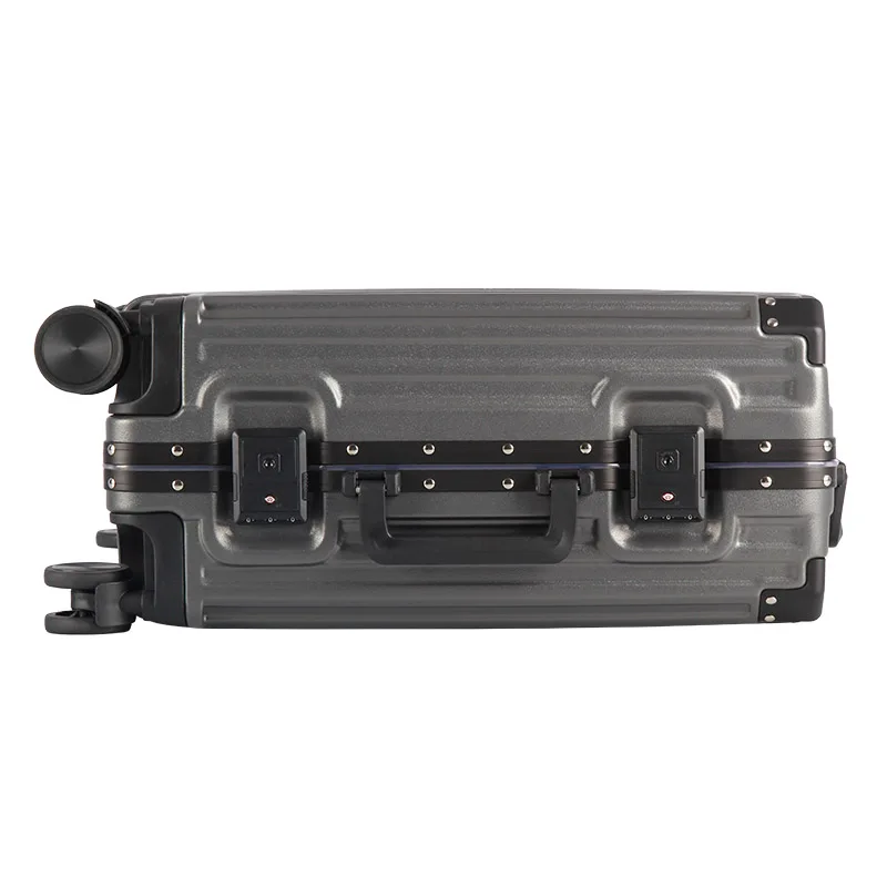 Manufacturers wholesale luggage Japanese aluminum frame rod zipper box male and female students 20 inch carry on