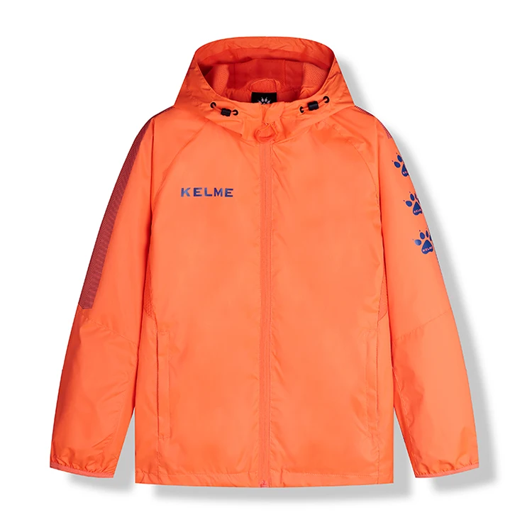 Детская футбольная тренировочная дождевая куртка KELME под заказ детская водонепроницаемая на молнии для баскетбола футбола тренировок дождя