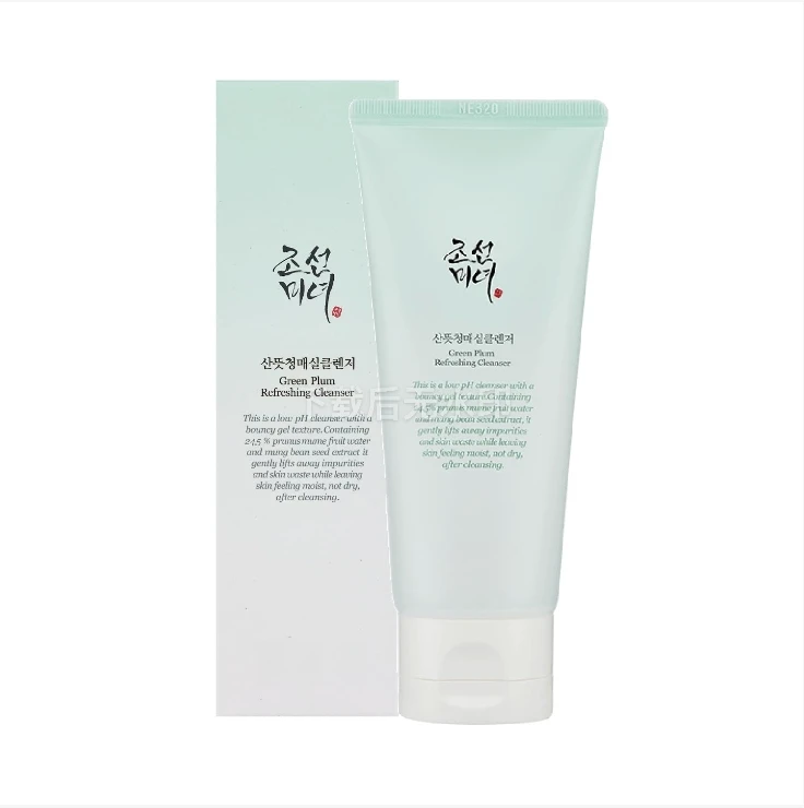 Private Label Korean Cosmetics Green Plum Refreshing Cleanser Gel Type Deep Pore Cleansing, Acne Face Wash, Blackhead Remover