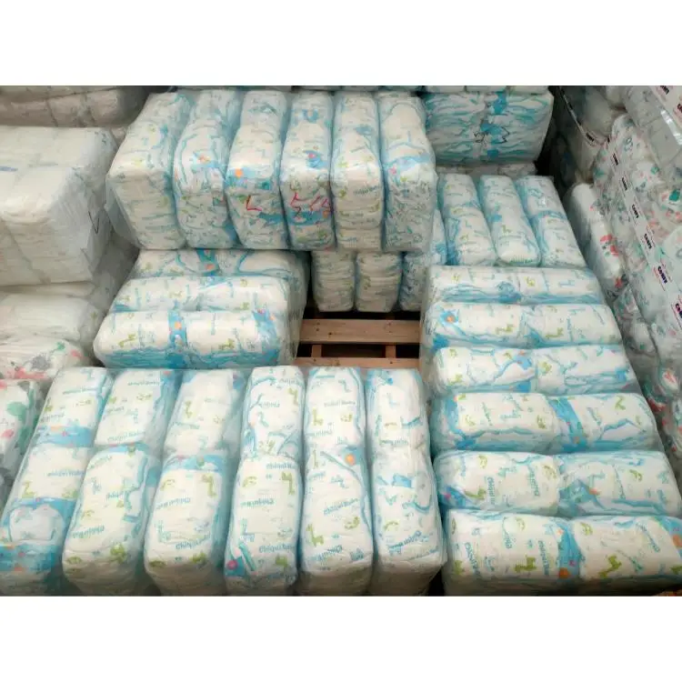 Hexing Baby Diapers B Grade Pants 99% Whole Sellers Rejected Disposable Korean Second Grade Baby Diapers In Bales