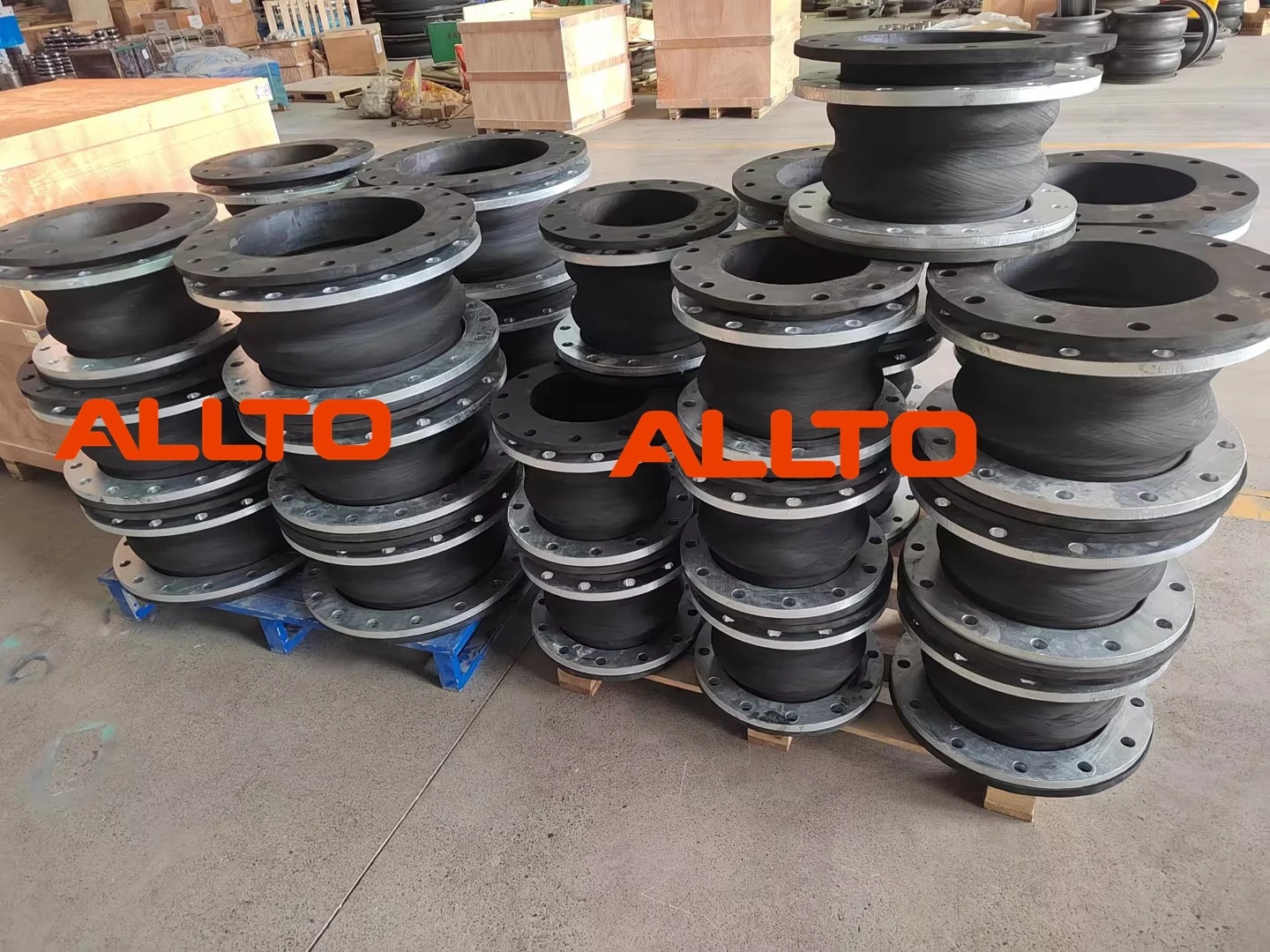 Seal Full Face Hand Wrap Wide Arch Double Sphere Expansion Joints Bellow Compensator Rubber Expansion Joint