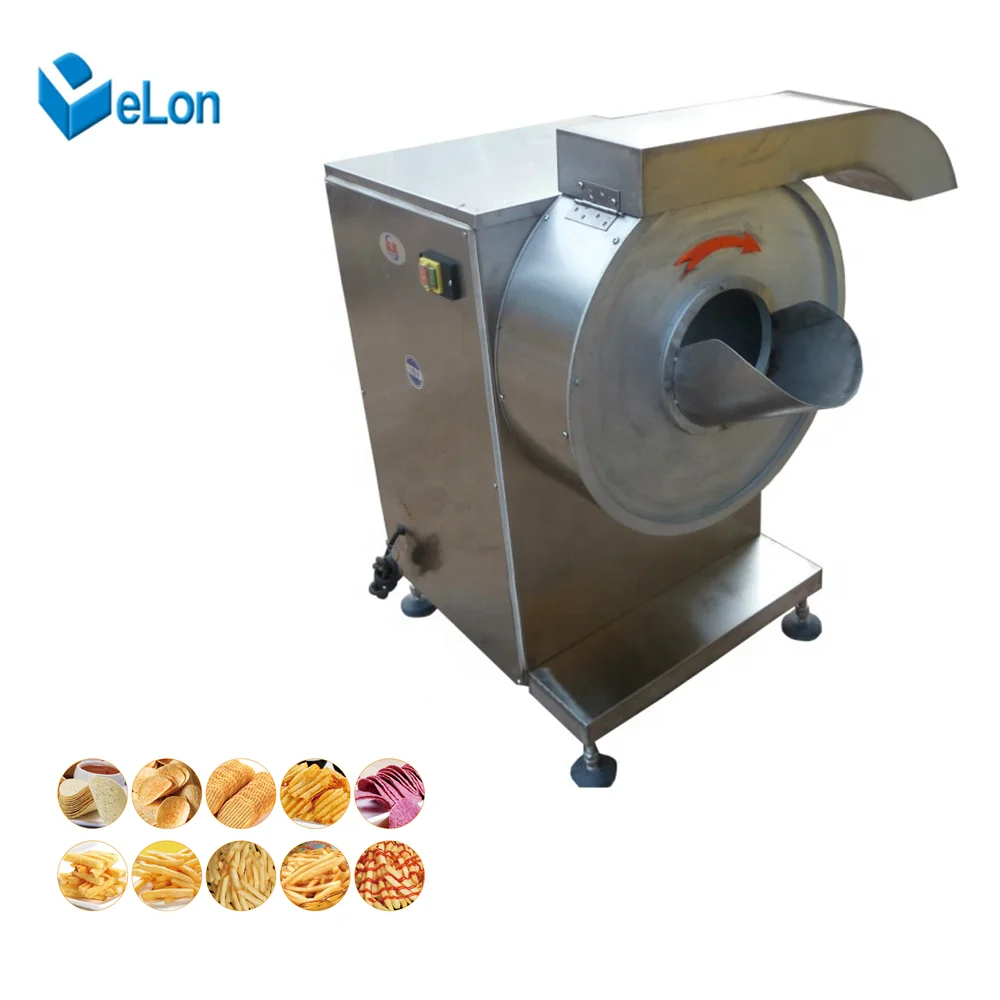 Automatic Industrial Frozen French Fries Production Line Potato Chips Making Machine