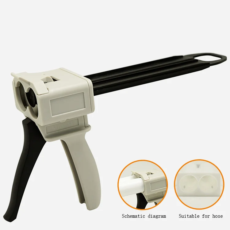AB Glue Manual 1 1 Two-Component 2 1 Universal Silicone Rubber 50ml Gun Gun Use 4 1 and 10 1 Caulking Gun