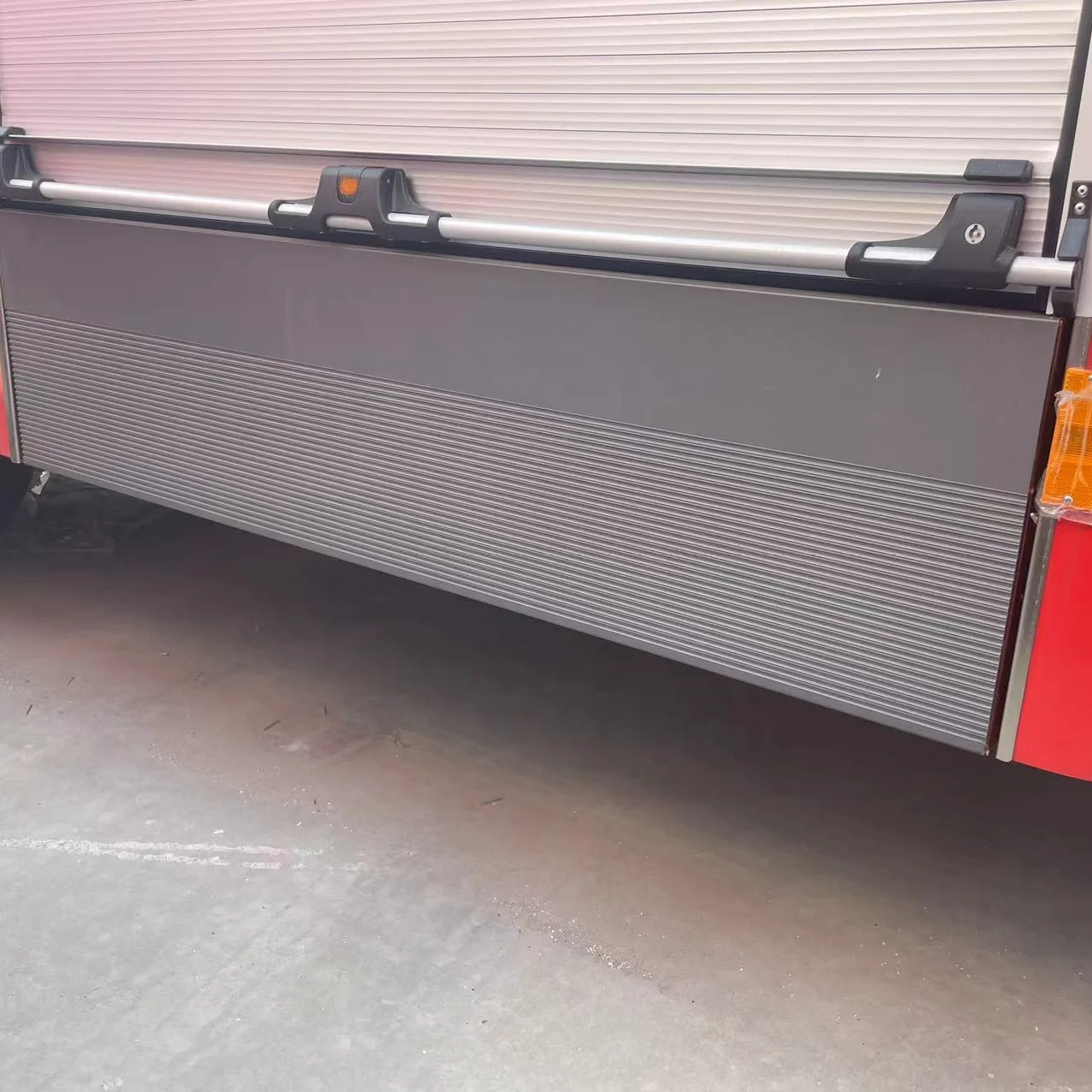 aluminum running board  side step with LED light for fire truck