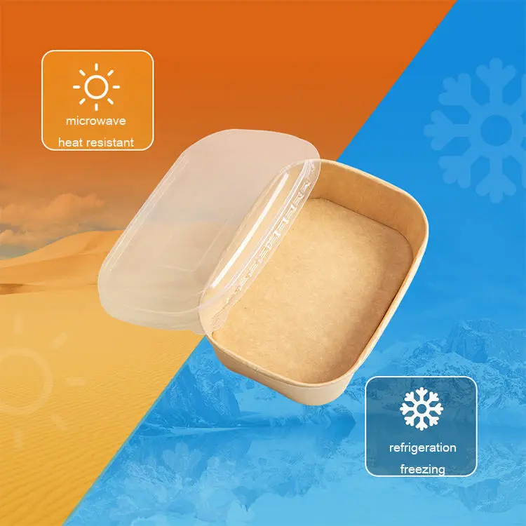 Custom disposable container take away lunch packing paper box for fast food grade paper packaging box container