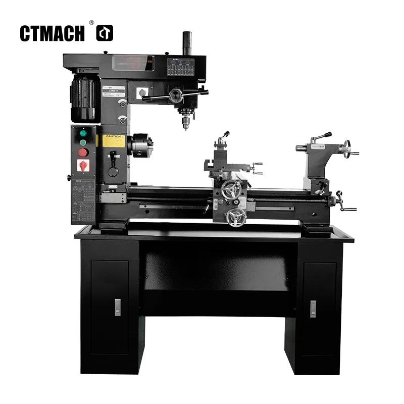 CT800 combo lathe machine for hobby user 3 in 1 multipurpose metal combo lathe