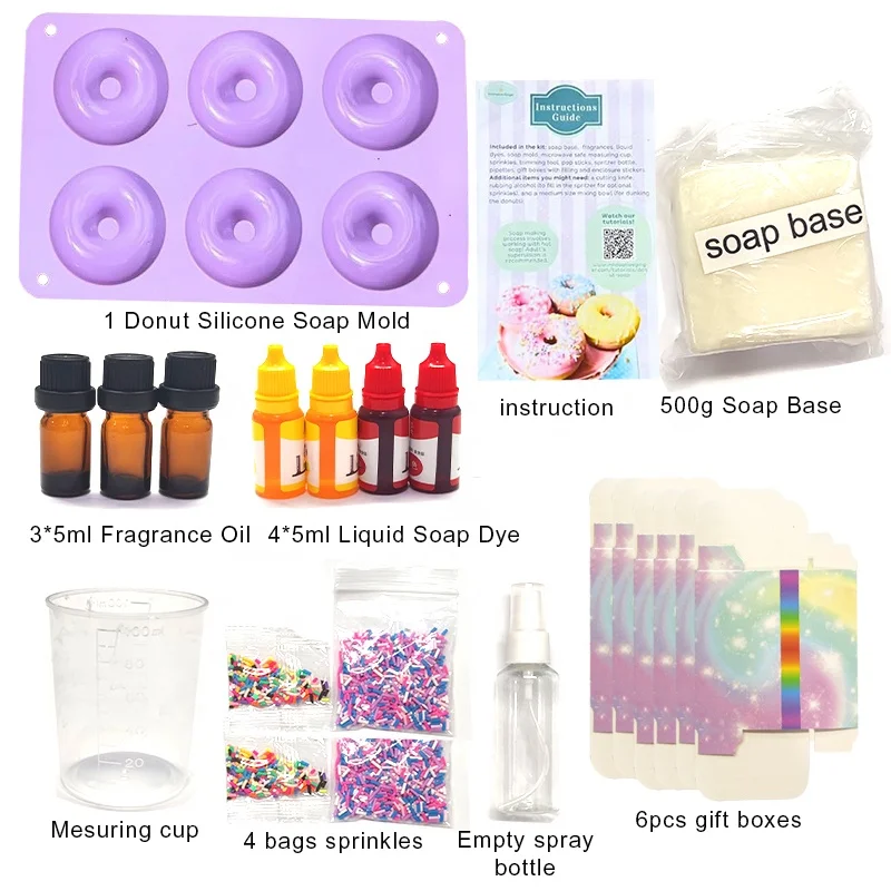 DIY Kits for Adults and Kids Supplies Includes Soap Base Soap Cutter Box Silicone Molds  Large Soap Making Kit