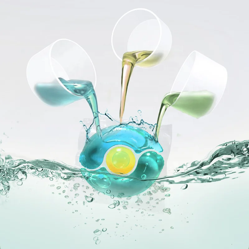 High Quality 4 in 1 Wild Bluebell Apparel Detergent Gel Beads Machine Wash Lasting Fragrance Laundry Pods