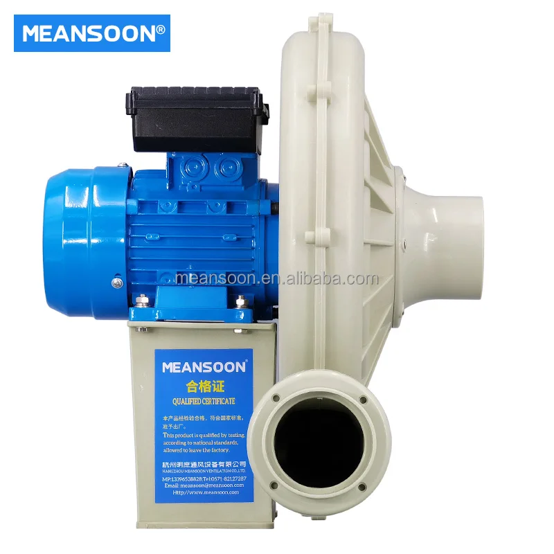 Meansoon Plastic Centrifugal blower in polypropylene