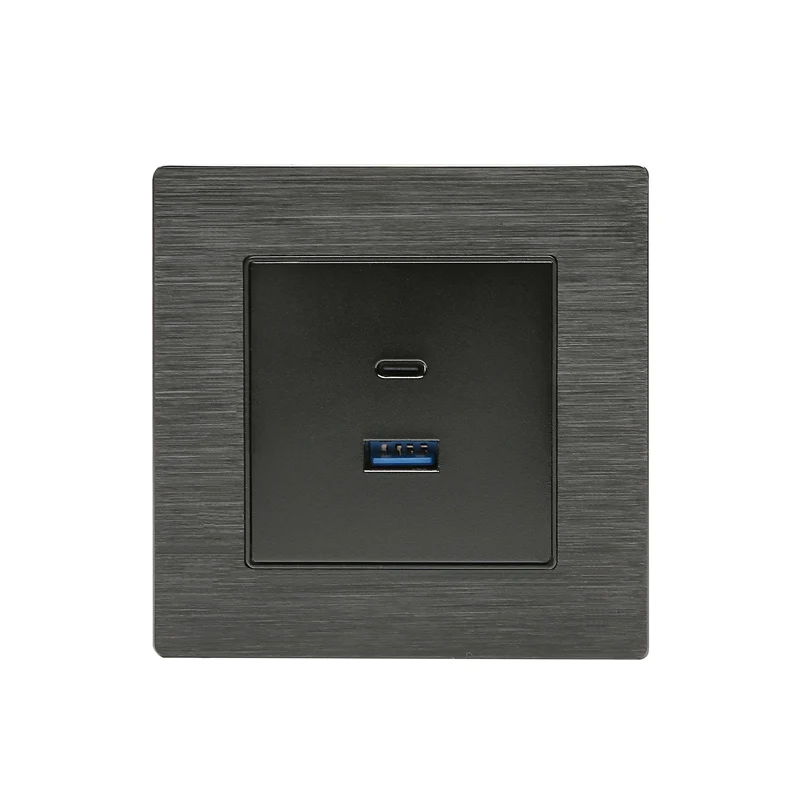 OEM Custom CCC Certificate Cheap Fast Charging Type C PD 20W USB Universal Electrical Outlet Wall Socket With