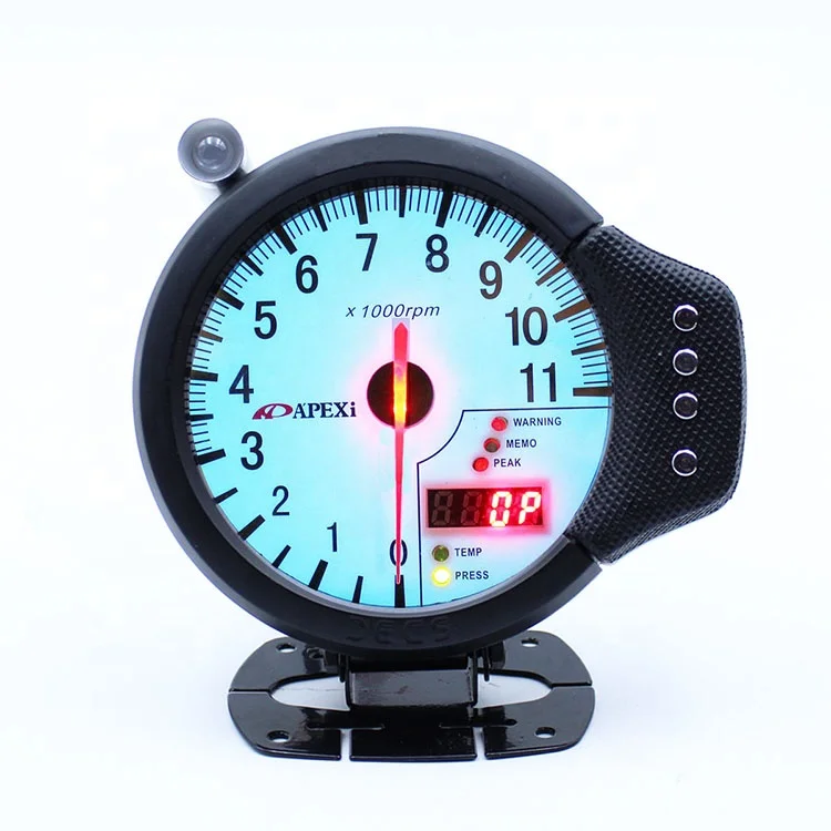 5 inch Universal Car Dual View Analog And Digital Display RPM Meter Digital Tachometer