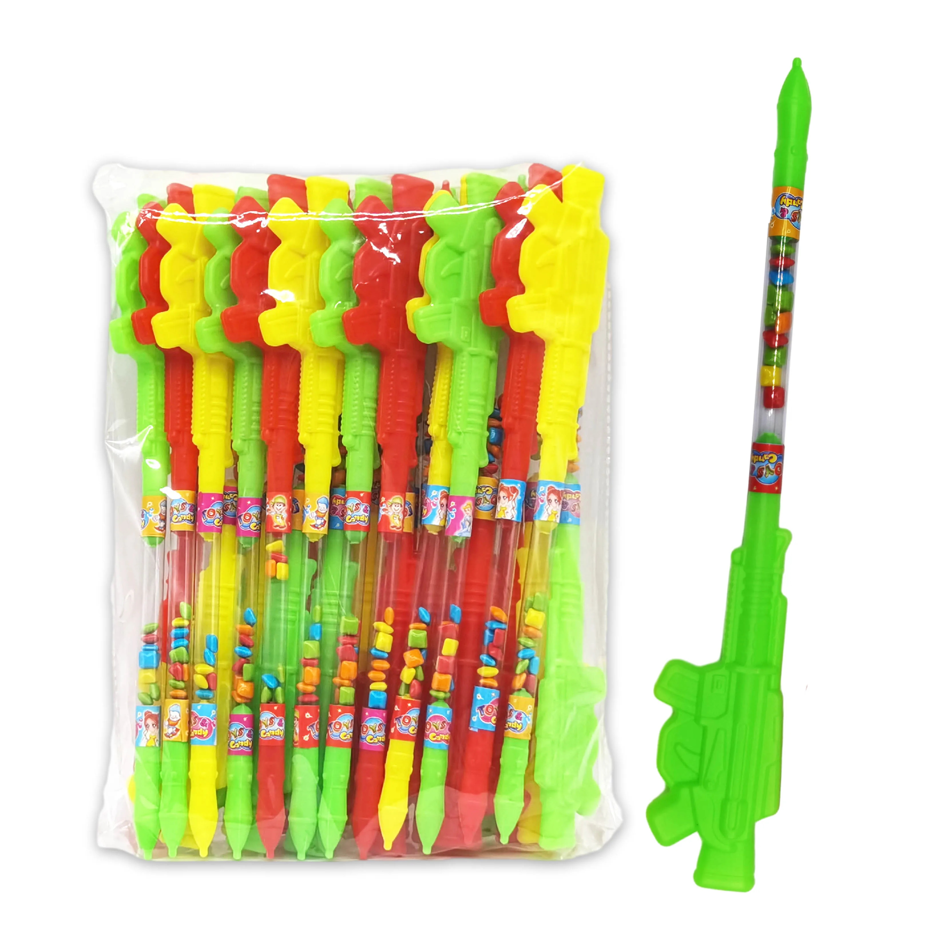 New candy toys kids gun shape sweet candy toys kids bubble gum