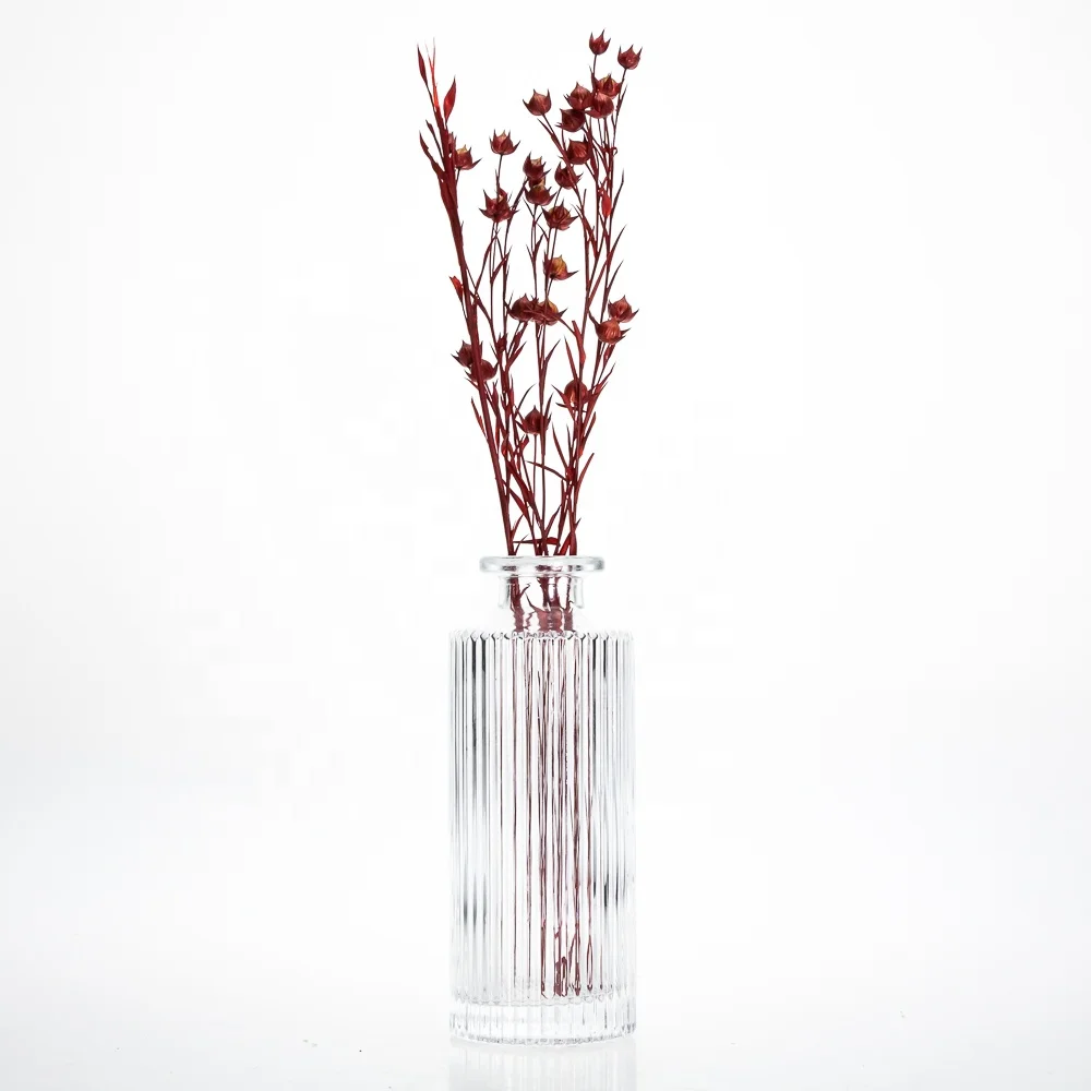 Wholesale Nordic Style Luxury Crystal Glass Clear Flower Vase for Home Decor