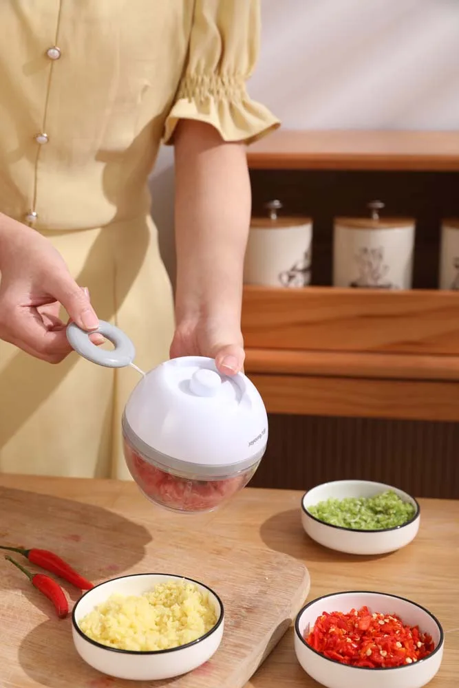 Fruit vegetable tools manual pepper pullcord chopper mini food cutter garlic chopper vegetable pull onion chopper