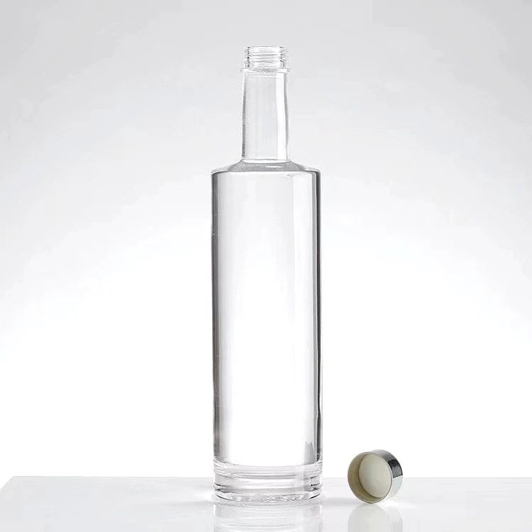 Wholesale Empty Clear 75cl Glass Tequila Gin Vodka Bottles 750ml Whiskey Bottles