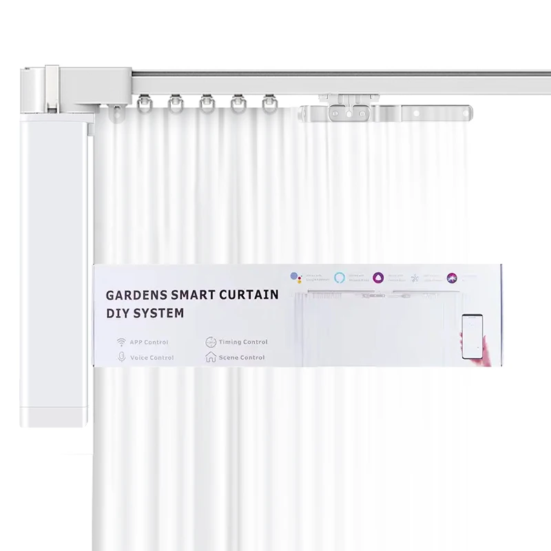 good price electric curtain automatic motorized wifi Smart Curtain Track DIY Curtains system Track Complete Set with Remote
