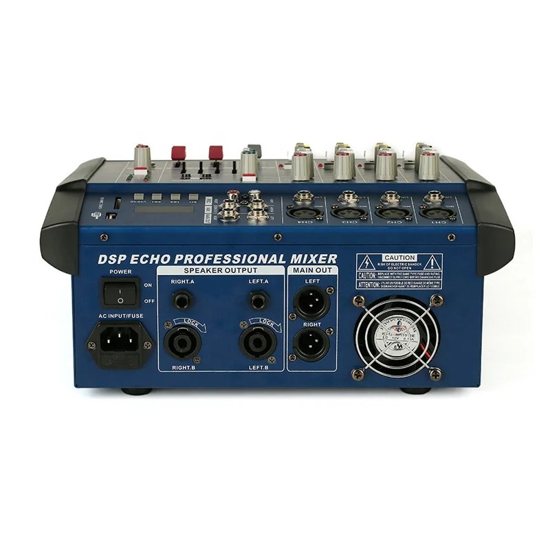 Мини-усилитель PMX402D/PMX602D/PMX802D/PMX1202D мини-микшер USB-звуковой микшер с эквалайзером 1EQ/эффектами 16 DSP/250 Вт * 2CH/Bluetooth