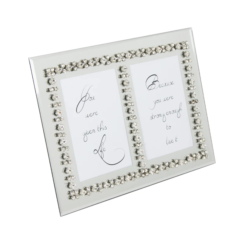 Jinnhome Высококачественная бархатная подложка с 2 отверстиями Алмазный Декор настольный стеклянный каркас