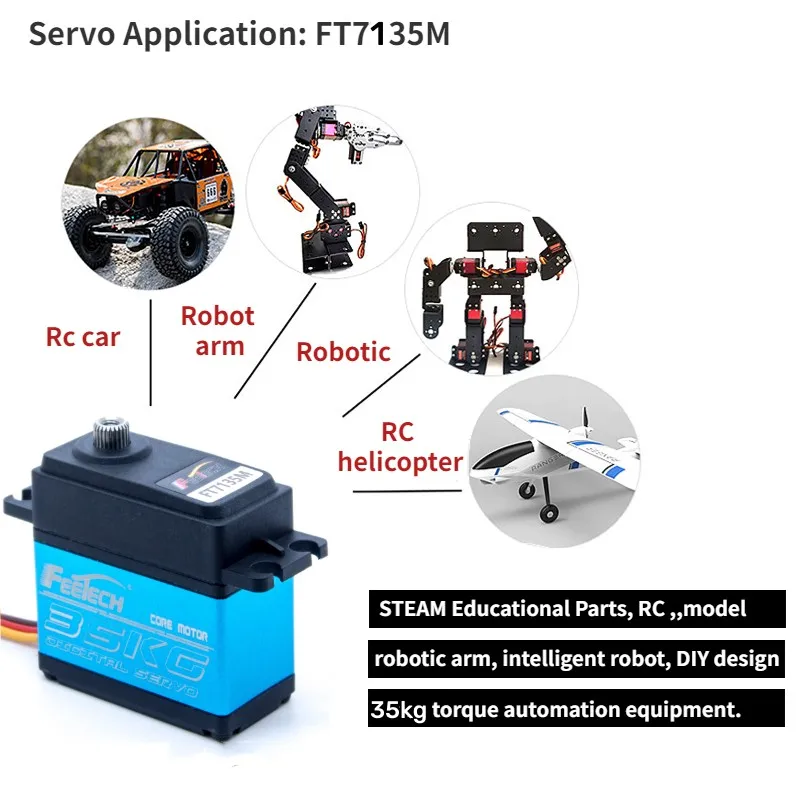 Rc Servo Rc Waterproof SSG Coreless Servo Pro 25KG 35KG Digital High Speed Servo for Arduino Robotic 1/8 1/10 1/12 RC Car