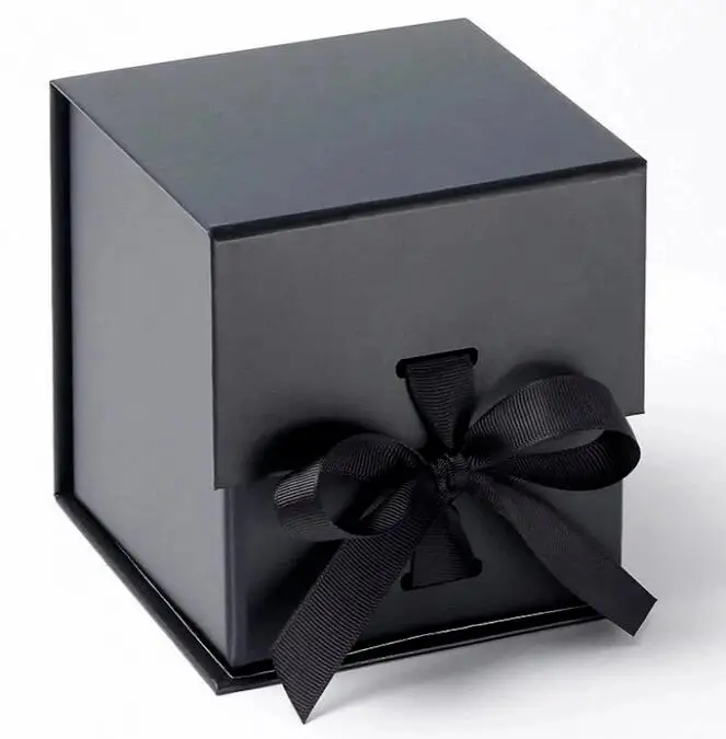Wholesale Price 2022 Cube shape Multi-color Available Small Gift Box With Ribbon Magnetic Gift Boxes