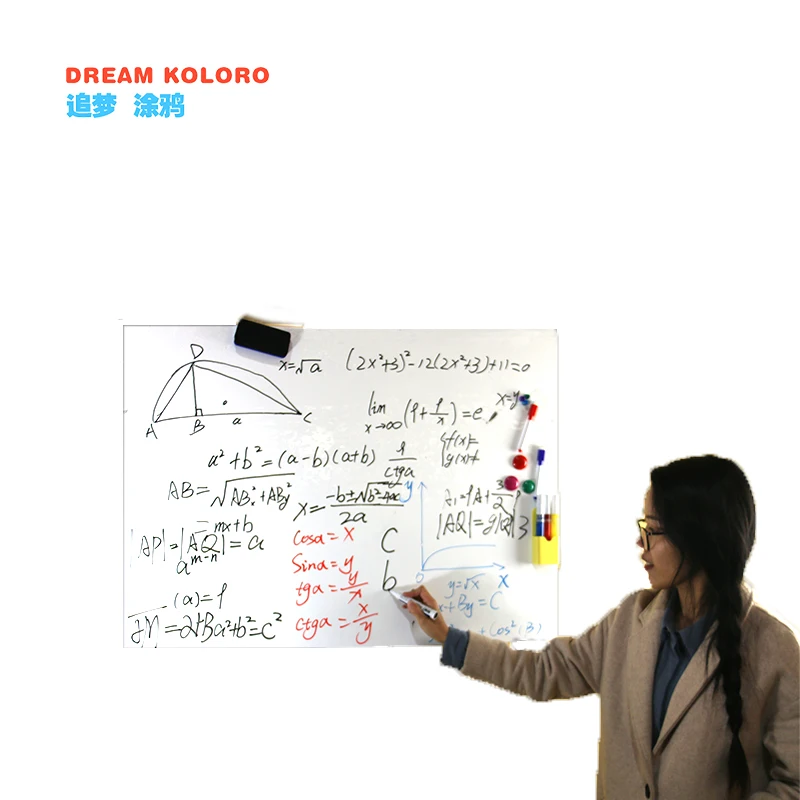 
High Quality Meeting Display Board Self-Adhesive Soft Magnet Roll Up Whiteboard 