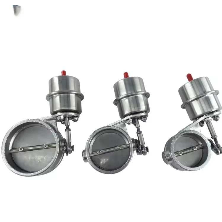 51mm Closed Stainless Steel Exhaust Control Valve Group Vacuum Actuator Cuts Off Negative Pressure Discharge