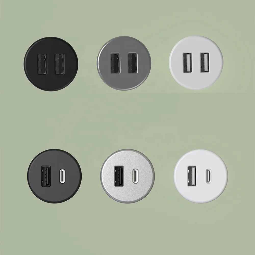 Sofa panel bar panel coffee table Dual Type C USB Charger