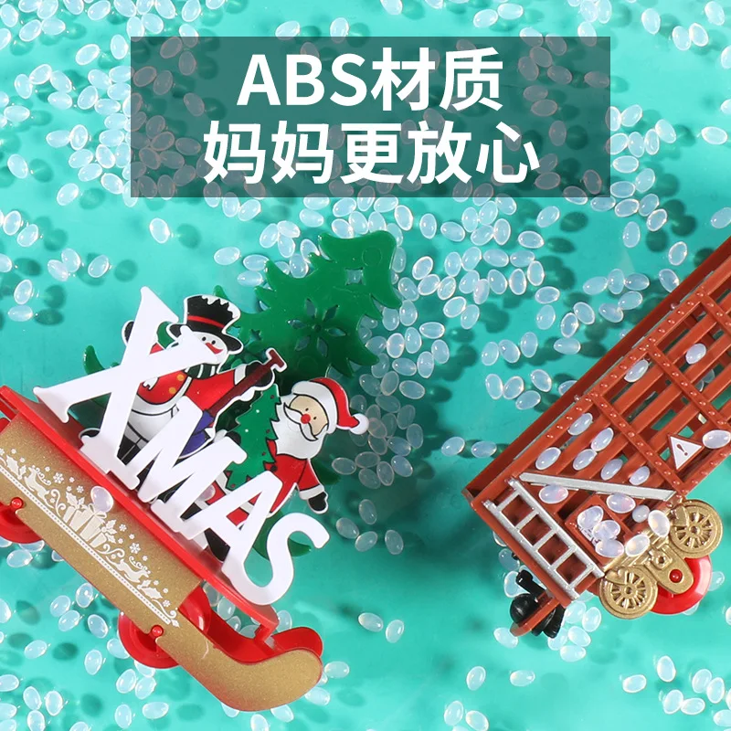 Christmas decorations on the Christmas tree electric train accessories hanging shop home atmosphere scene decoration props