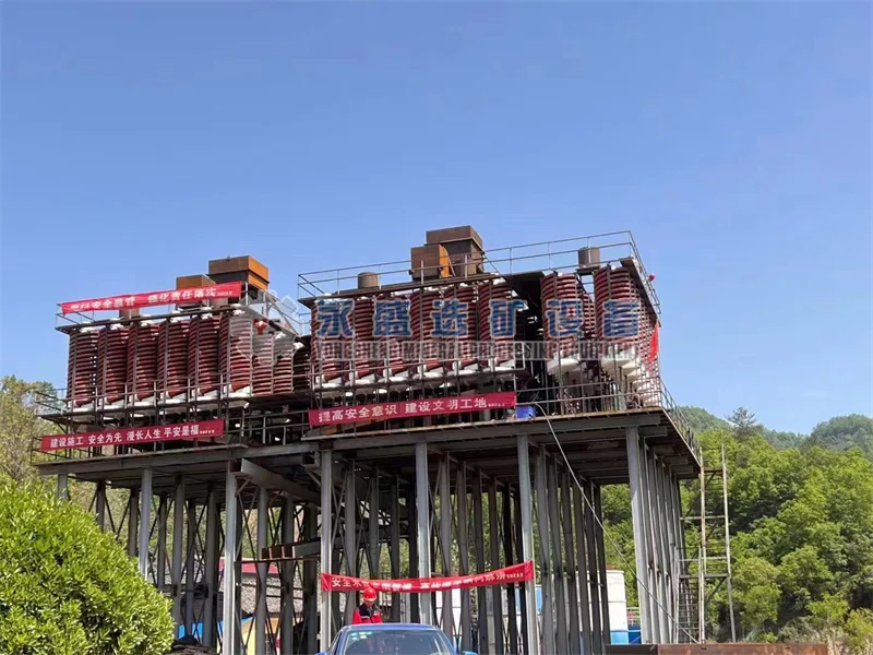 China Chrome iron ore spiral separation machine ilmenite iron ore spiral chute mineral separator manufacturer for sale